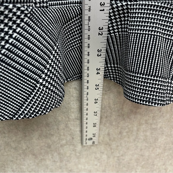 Forever 21 Houndstooth Glen Plaid Print Flared Dress, L Juniors - Picture 7 of 7